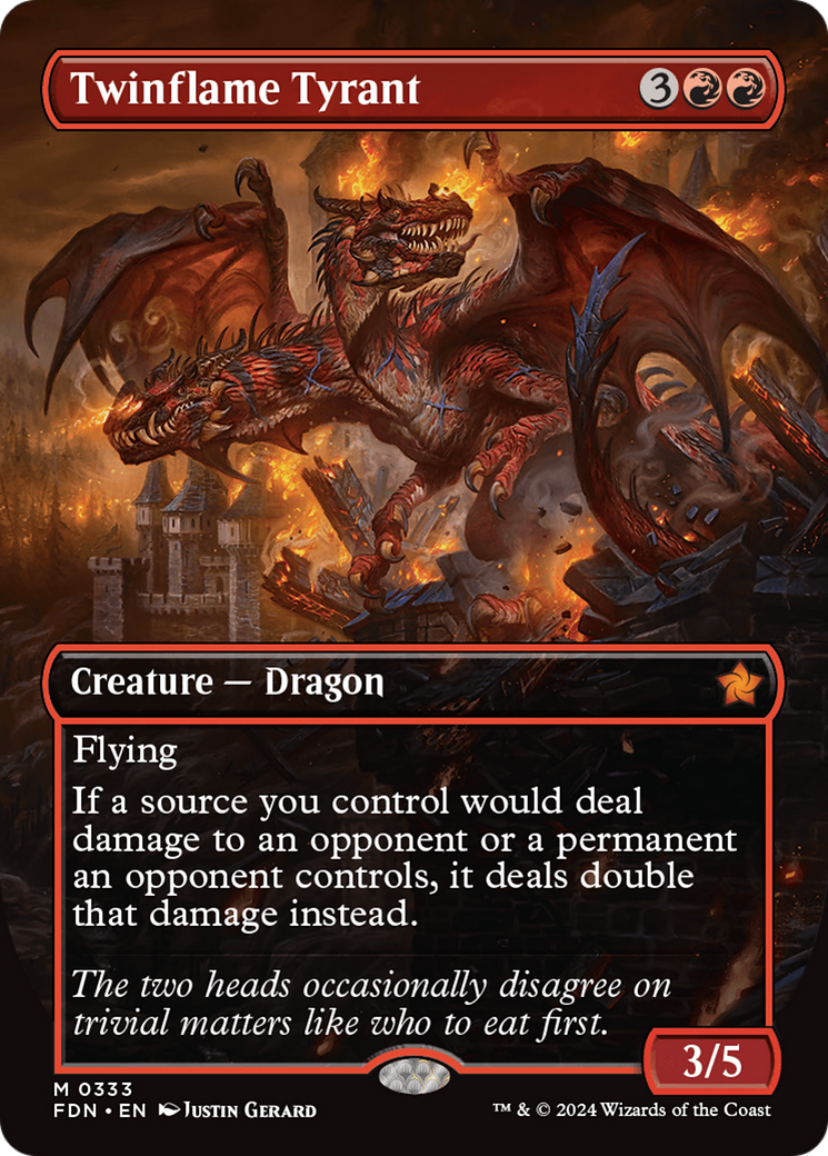 Twinflame Tyrant (Borderless) [Foundations] | Gear Gaming Fayetteville