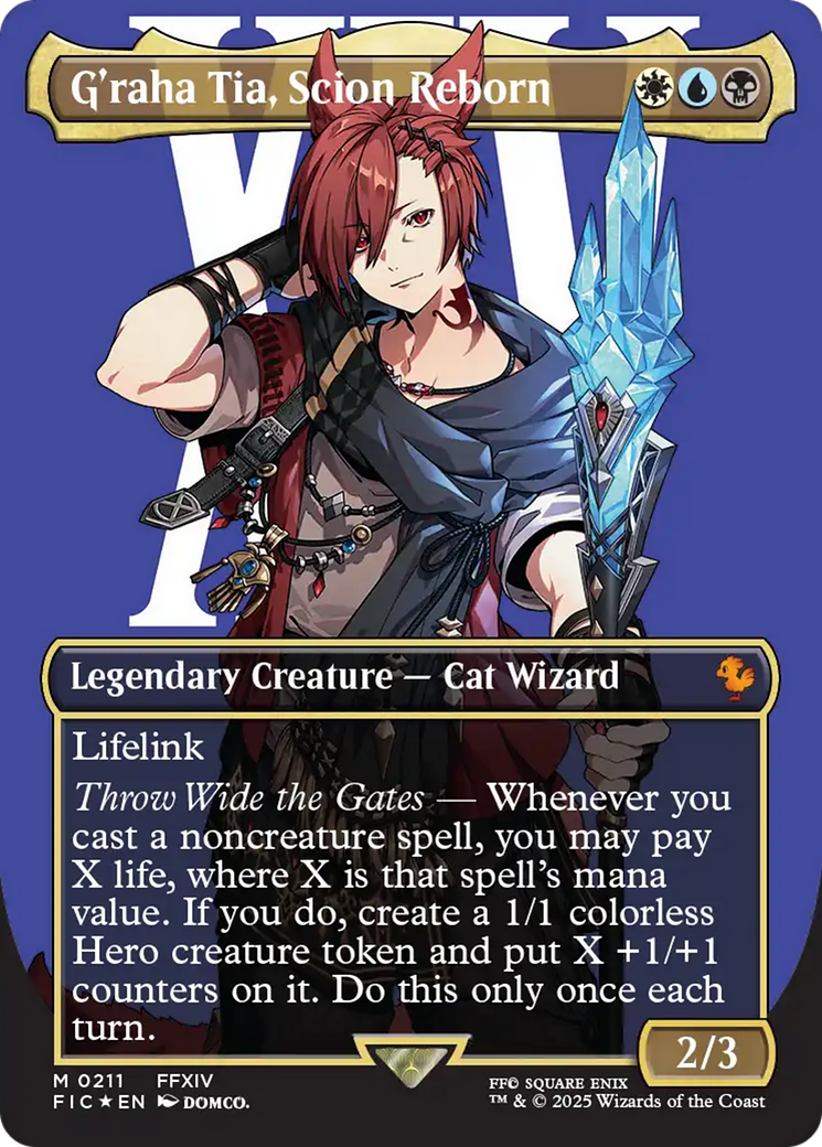 G'raha Tia, Scion Reborn (Borderless) (Surge Foil) [FINAL FANTASY Commander] | Gear Gaming Fayetteville