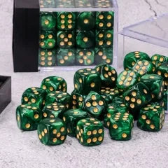 Green Pearl 12mm D6 block of 36 dice | Gear Gaming Fayetteville