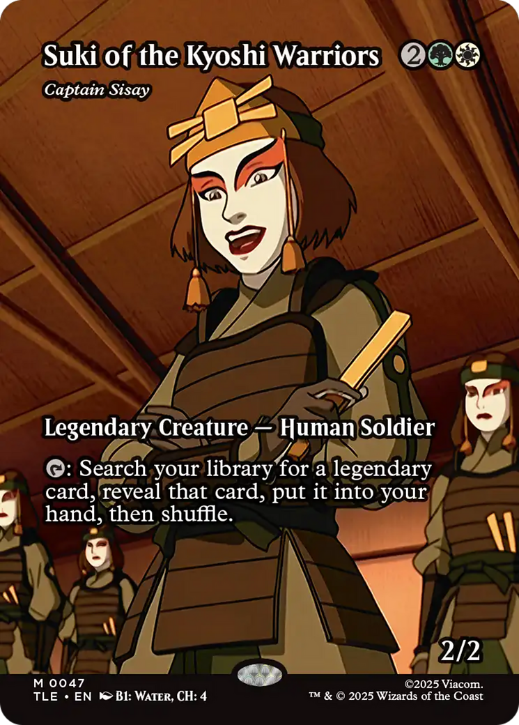 Suki of the Kyoshi Warriors - Captain Sisay (Borderless) [Avatar: The Last Airbender: Eternal-Legal] | Gear Gaming Fayetteville