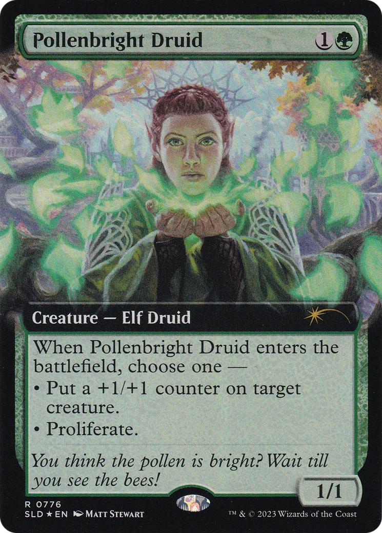 Pollenbright Druid (Extended Art) [Secret Lair Drop Series] | Gear Gaming Fayetteville