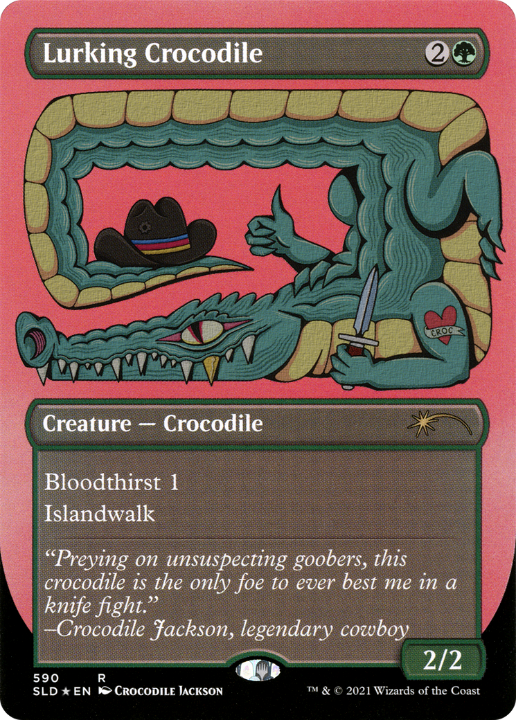 Lurking Crocodile (Foil Etched) [Secret Lair Drop Promos] | Gear Gaming Fayetteville