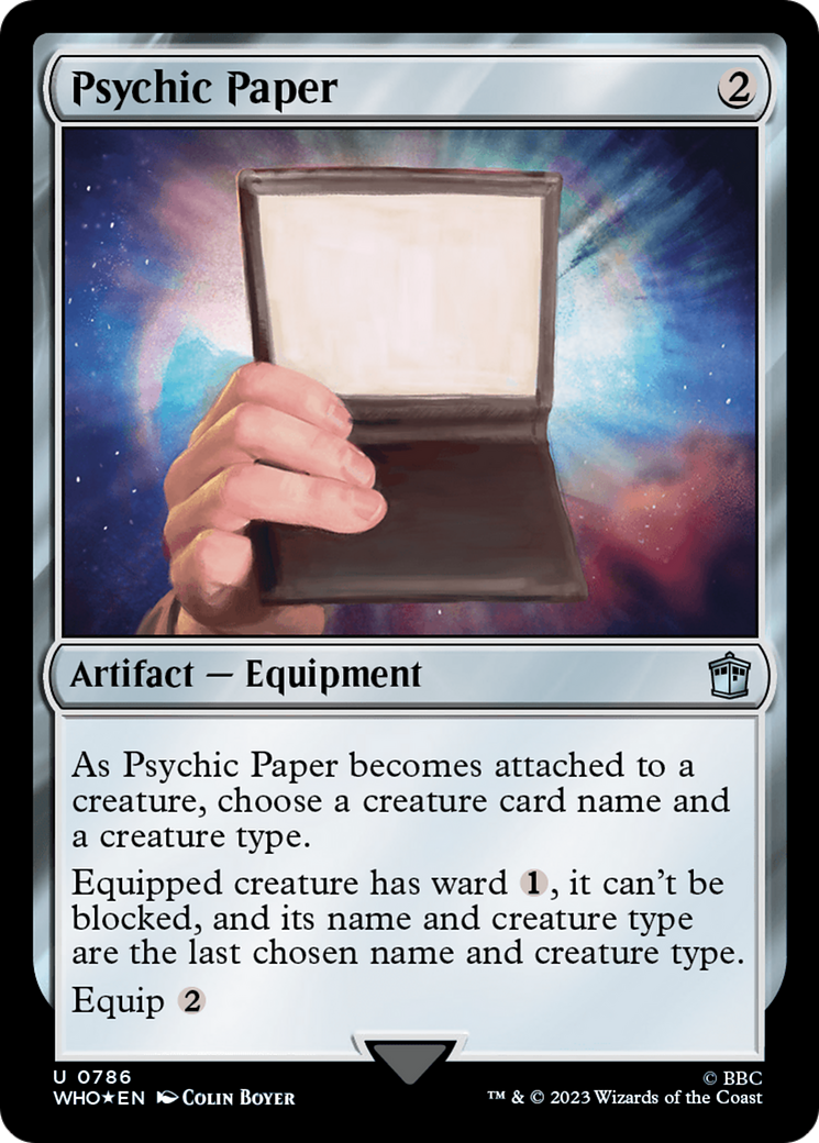 Psychic Paper (Surge Foil) [Doctor Who] | Gear Gaming Fayetteville