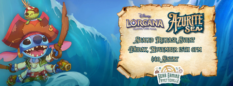 Gear Fayetteville - Disney's Lorcana Azurite Sea Sealed Release Event ticket - Fri, 15 Nov 2024