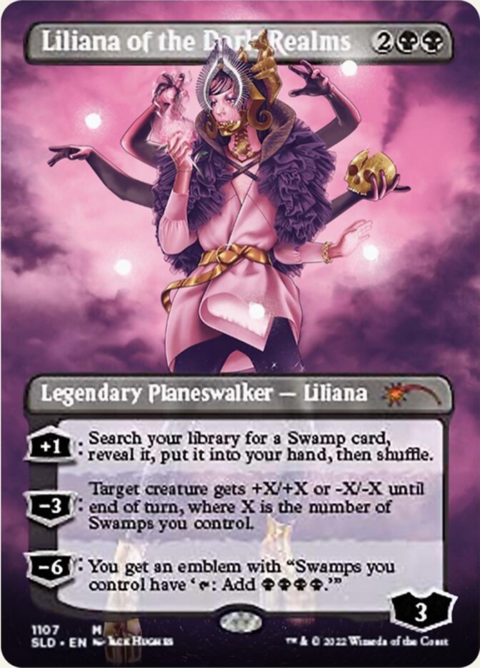 Liliana of the Dark Realms (Borderless) [Secret Lair Drop Series] | Gear Gaming Fayetteville