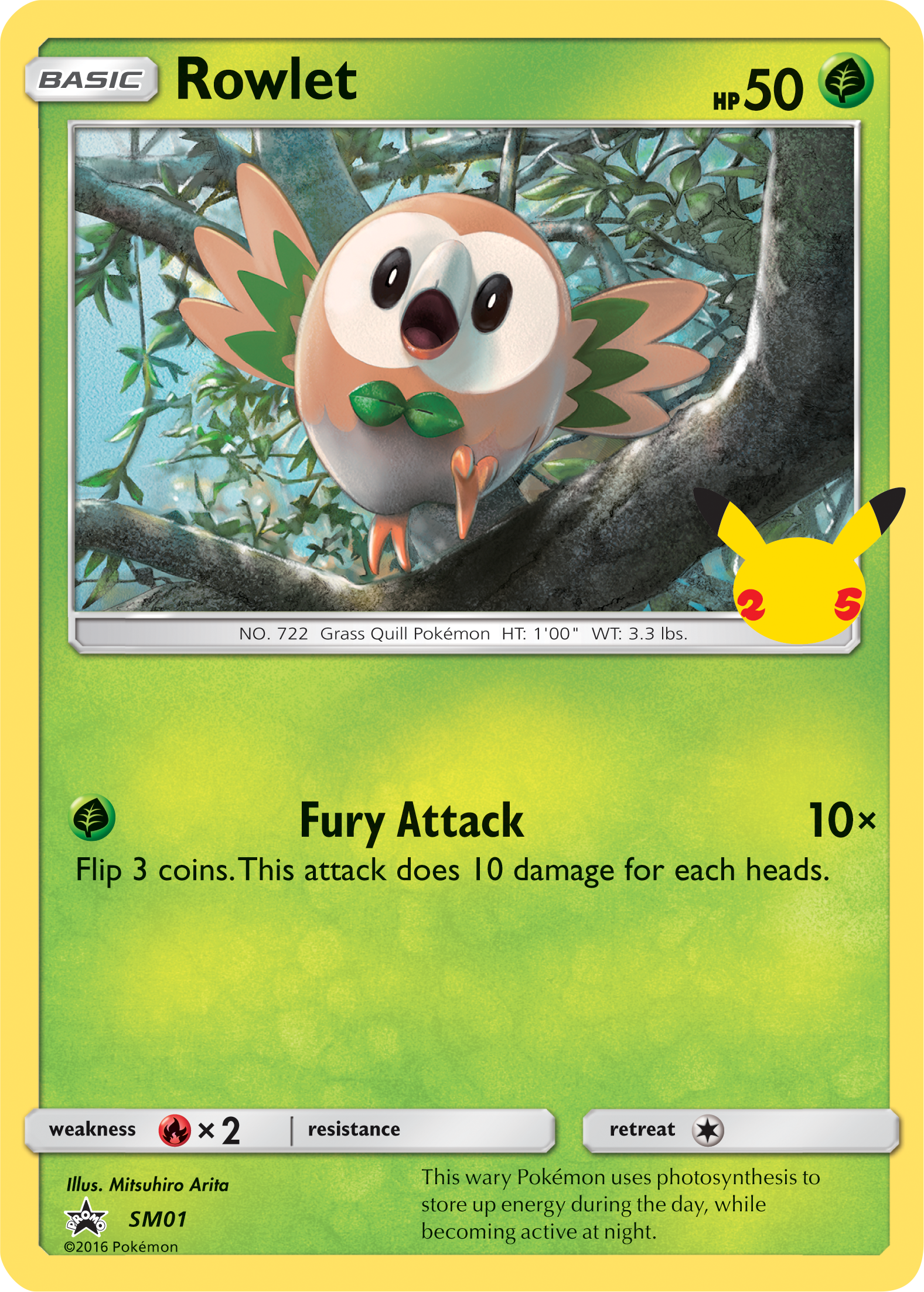 Rowlet (SM01) (Jumbo Card) [First Partner Pack] | Gear Gaming Fayetteville