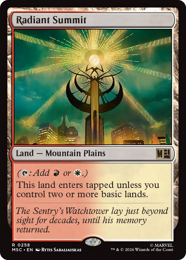 Radiant Summit [Marvel Super Heroes Commander] | Gear Gaming Fayetteville