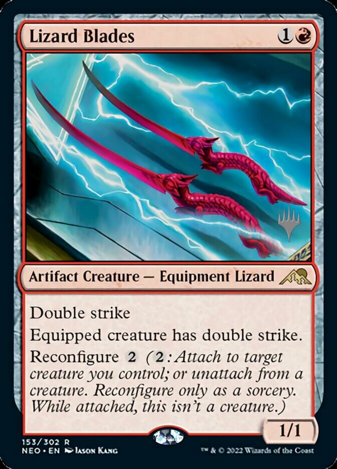 Lizard Blades (Promo Pack) [Kamigawa: Neon Dynasty Promos] | Gear Gaming Fayetteville