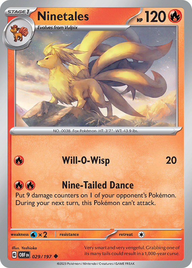 Ninetales (029/197) [Scarlet & Violet: Obsidian Flames] | Gear Gaming Fayetteville