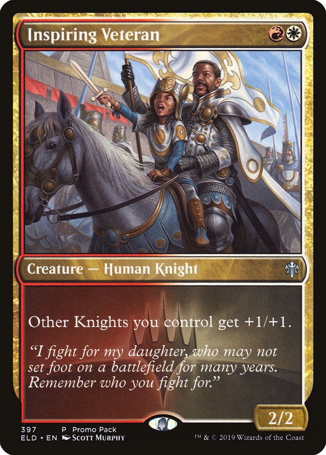 Inspiring Veteran (Promo Pack) [Throne of Eldraine Promos] | Gear Gaming Fayetteville