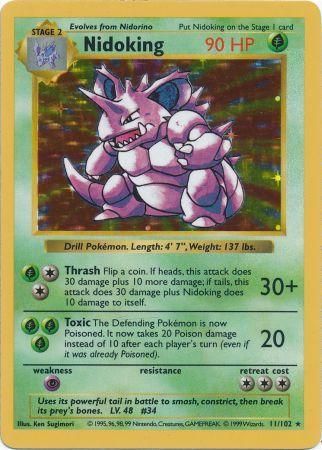 Nidoking (11/102) [Base Set Shadowless Unlimited] | Gear Gaming Fayetteville