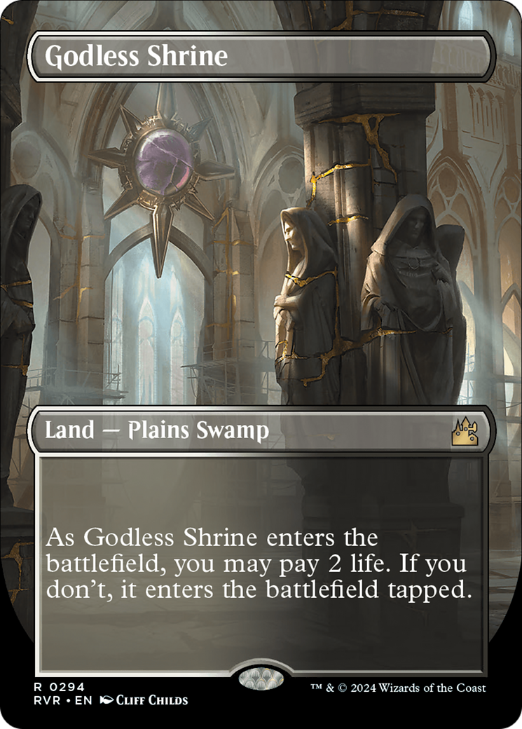 Godless Shrine (Borderless) [Ravnica Remastered] | Gear Gaming Fayetteville