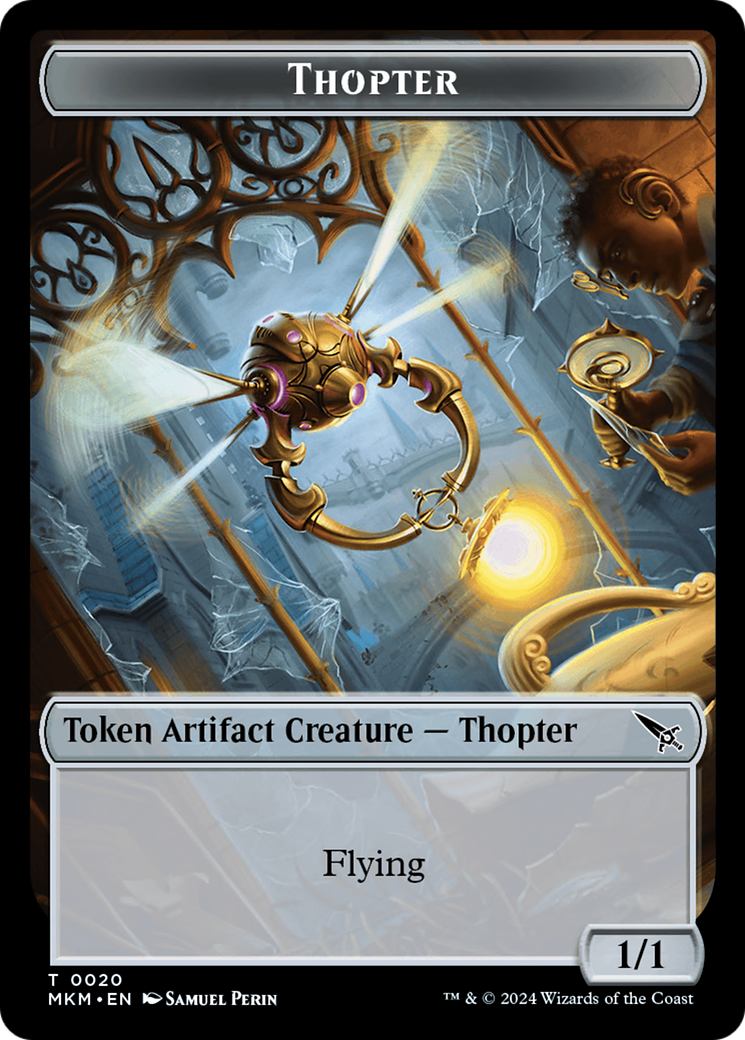 Thopter (0020) // Dog Double-Sided Token [Murders at Karlov Manor Tokens] | Gear Gaming Fayetteville