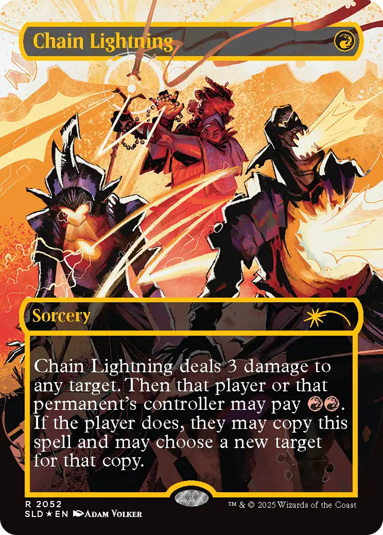Chain Lightning (2052) (Raised Foil) [Secret Lair Drop Series] | Gear Gaming Fayetteville
