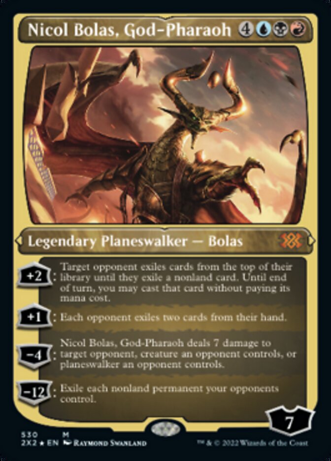 Nicol Bolas, God-Pharaoh (Foil Etched) [Double Masters 2022] | Gear Gaming Fayetteville