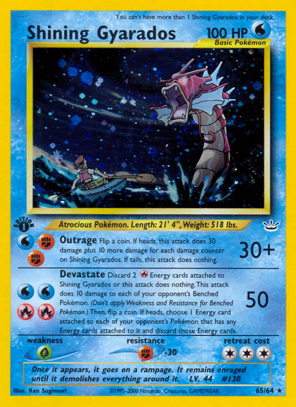 Shining Gyarados (65/64) [Neo Revelation 1st Edition] | Gear Gaming Fayetteville