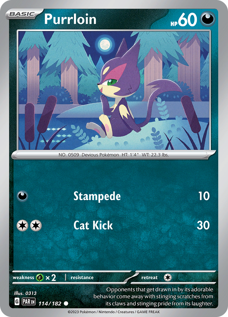 Purrloin (114/182) [Scarlet & Violet: Paradox Rift] | Gear Gaming Fayetteville