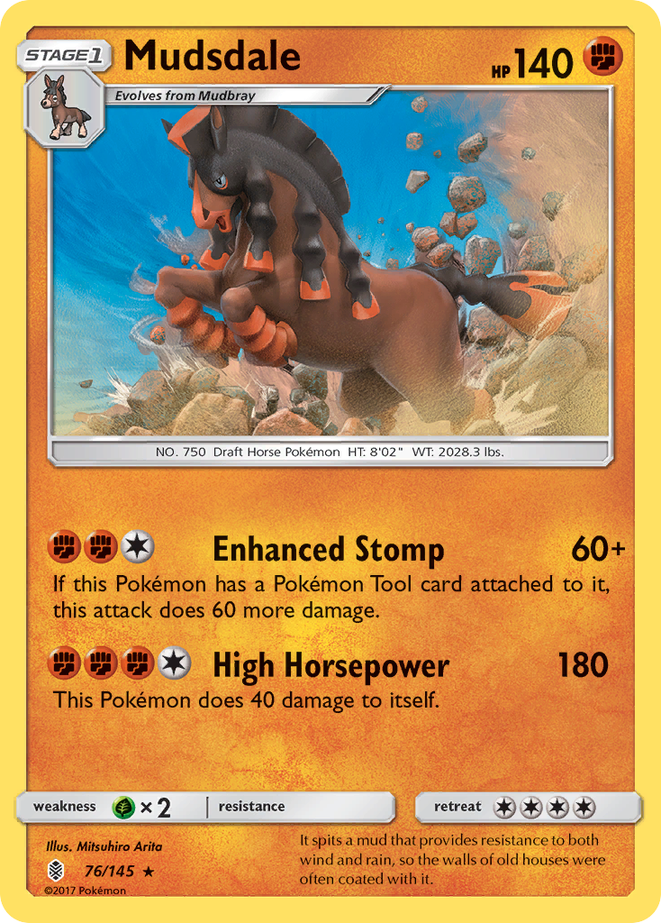 Mudsdale (76/145) [Sun & Moon: Guardians Rising] | Gear Gaming Fayetteville