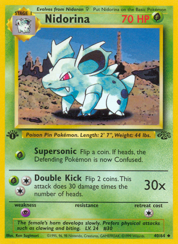 Nidorina (40/64) [Jungle 1st Edition] | Gear Gaming Fayetteville