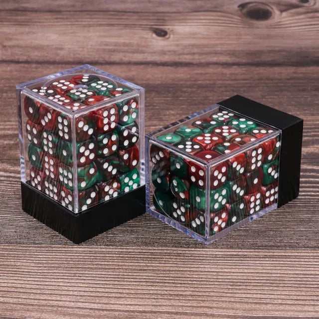 (Green/Red) 12mm D6 block of 36 dice | Gear Gaming Fayetteville