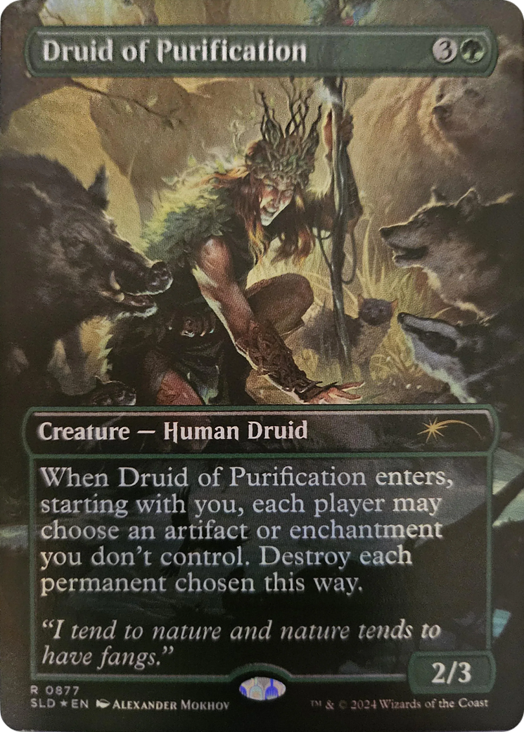 Druid of Purification (Rainbow Foil) [Secret Lair Drop Series] | Gear Gaming Fayetteville