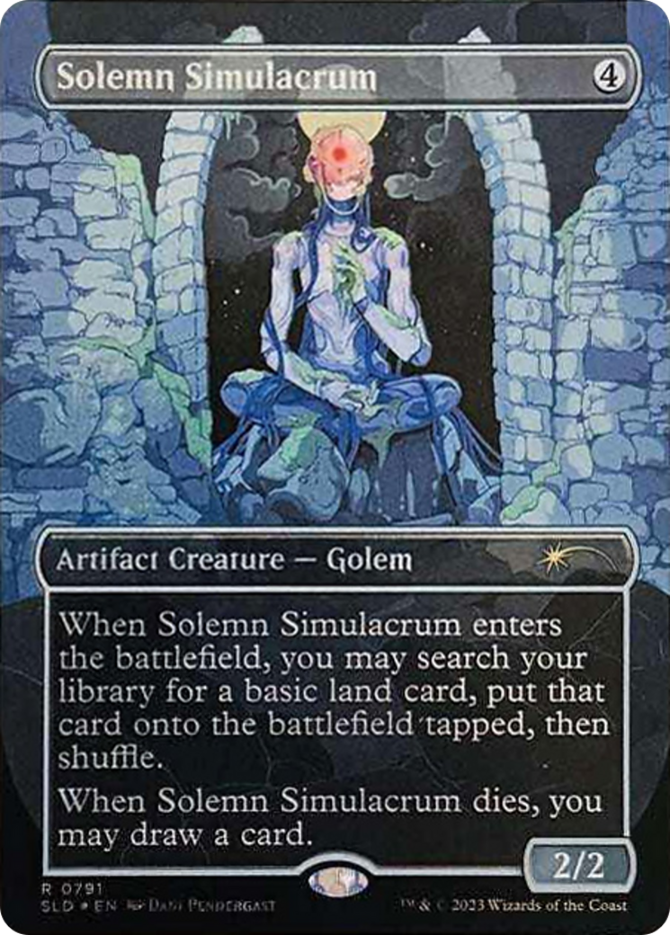 Solemn Simulacrum (0791) (Borderless) [Secret Lair Drop Series] | Gear Gaming Fayetteville