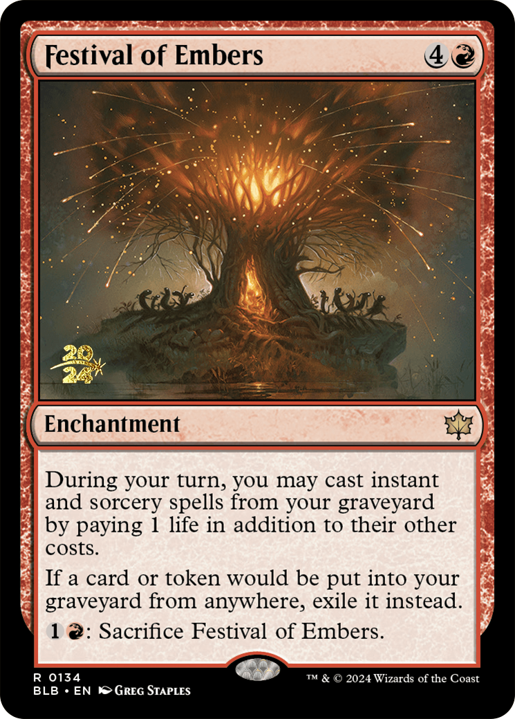 Festival of Embers [Bloomburrow Prerelease Promos] | Gear Gaming Fayetteville