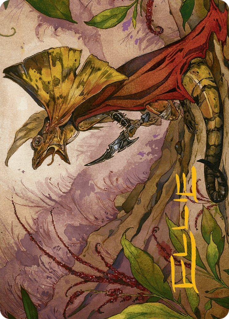 Hired Claw Art Card (Gold-Stamped Signature) [Bloomburrow Art Series] | Gear Gaming Fayetteville
