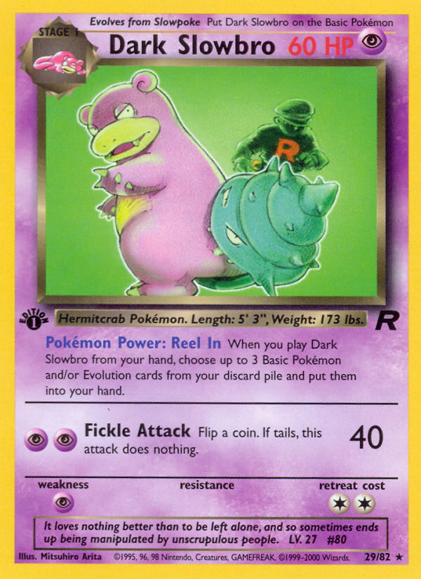 Dark Slowbro (29/82) [Team Rocket 1st Edition] | Gear Gaming Fayetteville