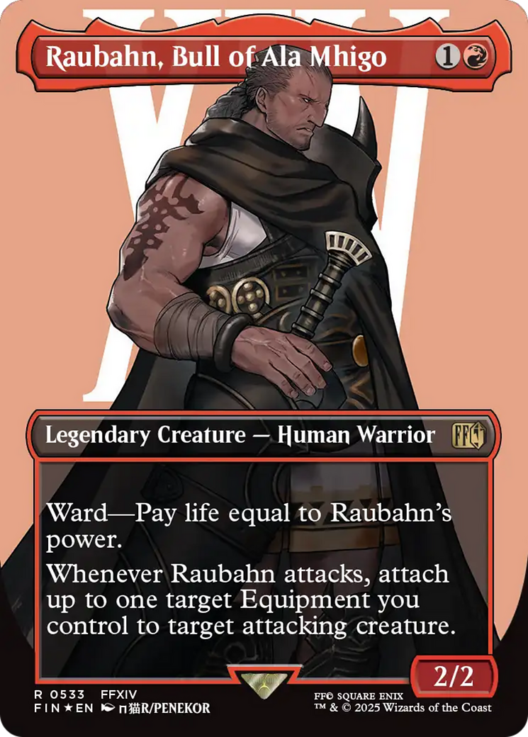 Raubahn, Bull of Ala Mhigo (Borderless) (Surge Foil) [FINAL FANTASY] | Gear Gaming Fayetteville