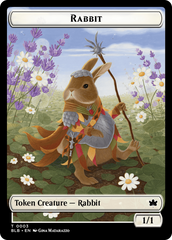 Rabbit // Rabbit Double-Sided Token [Bloomburrow Tokens] | Gear Gaming Fayetteville