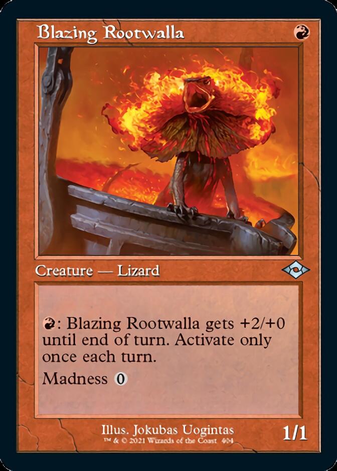 Blazing Rootwalla (Retro Foil Etched) [Modern Horizons 2] | Gear Gaming Fayetteville