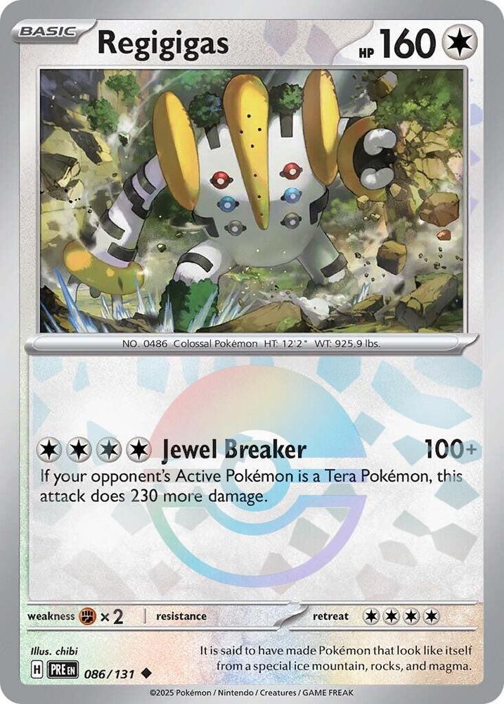 Regigigas (086/131) (Poke Ball Pattern) [Scarlet & Violet: Prismatic Evolutions] | Gear Gaming Fayetteville