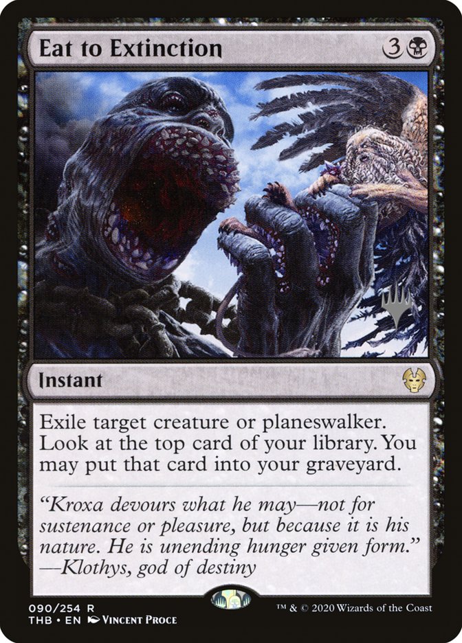 Eat to Extinction (Promo Pack) [Theros Beyond Death Promos] | Gear Gaming Fayetteville