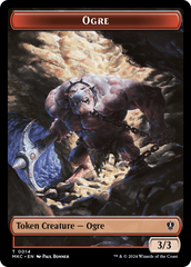 Human // Ogre Double-Sided Token [Murders at Karlov Manor Commander Tokens] | Gear Gaming Fayetteville