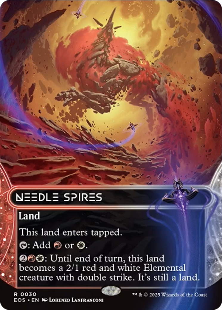 Needle Spires (0030) (Borderless) [Edge of Eternities: Stellar Sights] | Gear Gaming Fayetteville
