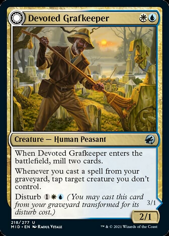 Devoted Grafkeeper // Departed Soulkeeper [Innistrad: Midnight Hunt] | Gear Gaming Fayetteville