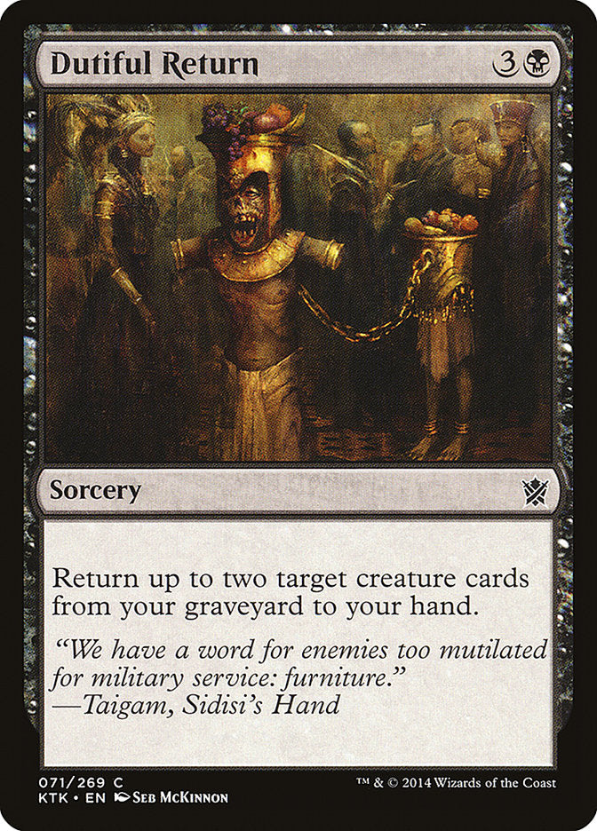 Dutiful Return [Khans of Tarkir] | Gear Gaming Fayetteville