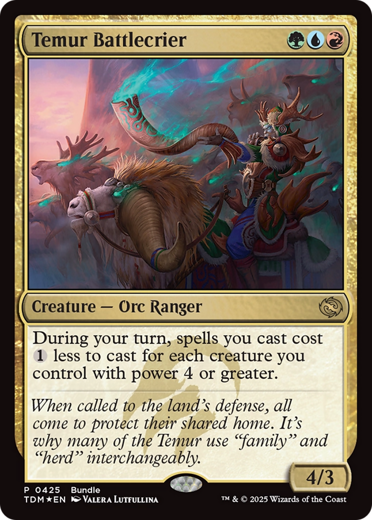 Temur Battlecrier (Bundle) [Tarkir: Dragonstorm Promos] | Gear Gaming Fayetteville