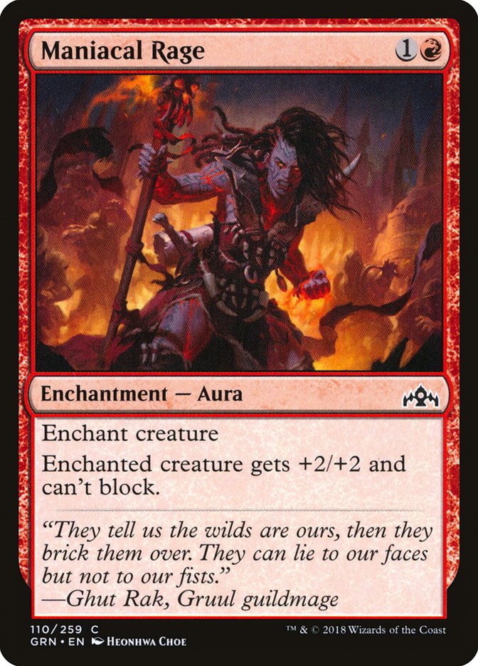 Maniacal Rage [Guilds of Ravnica] | Gear Gaming Fayetteville