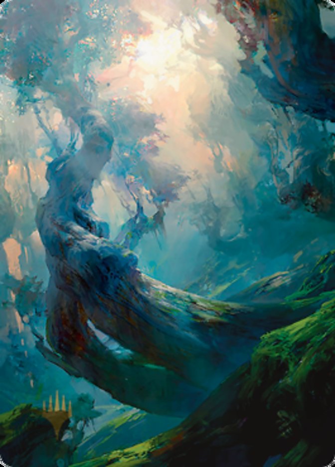Forest 3 Art Card (Gold-Stamped Signature) [Zendikar Rising Art Series] | Gear Gaming Fayetteville