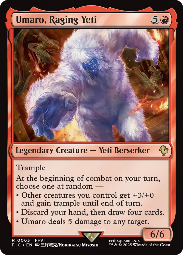 Umaro, Raging Yeti [FINAL FANTASY Commander] | Gear Gaming Fayetteville