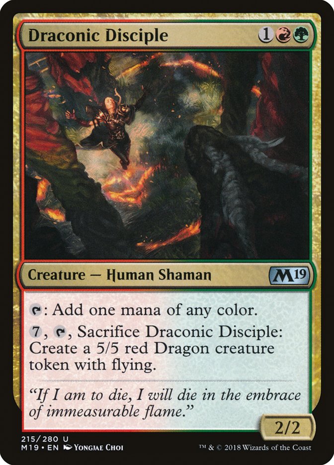 Draconic Disciple [Core Set 2019] | Gear Gaming Fayetteville