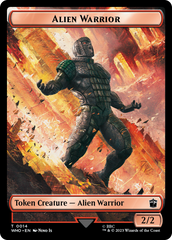 Soldier // Alien Warrior Double-Sided Token [Doctor Who Tokens] | Gear Gaming Fayetteville