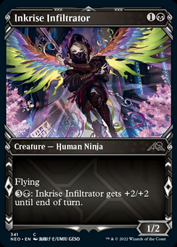 Inkrise Infiltrator (Showcase Ninja) [Kamigawa: Neon Dynasty] | Gear Gaming Fayetteville