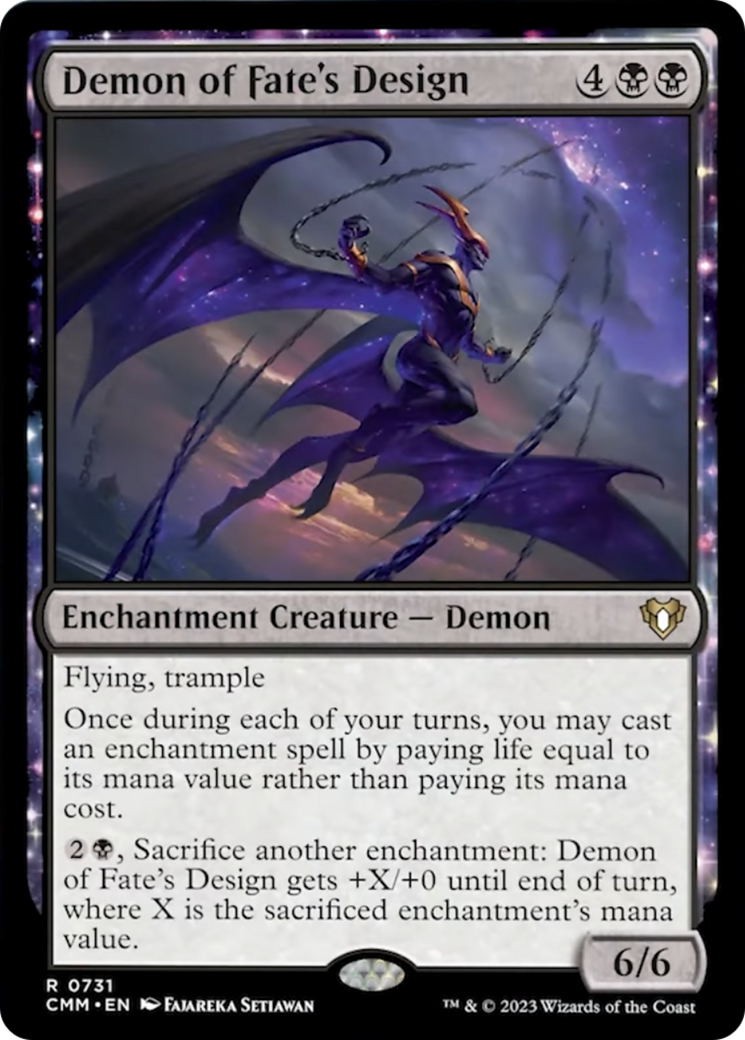 Demon of Fate's Design [Commander Masters] | Gear Gaming Fayetteville