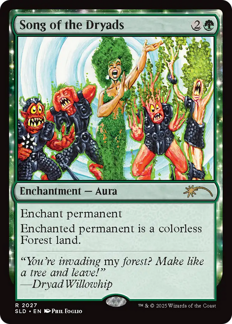 Song of the Dryads (2027) (Rainbow Foil) [Secret Lair Drop Series] | Gear Gaming Fayetteville