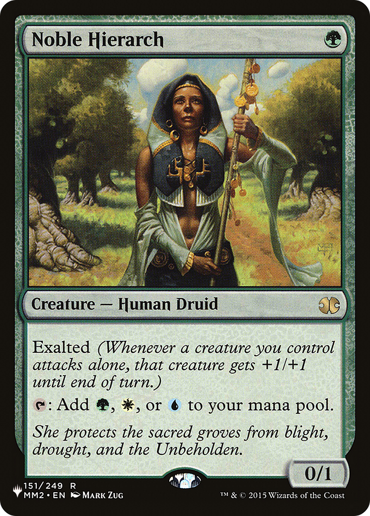 Noble Hierarch [The List Reprints] | Gear Gaming Fayetteville