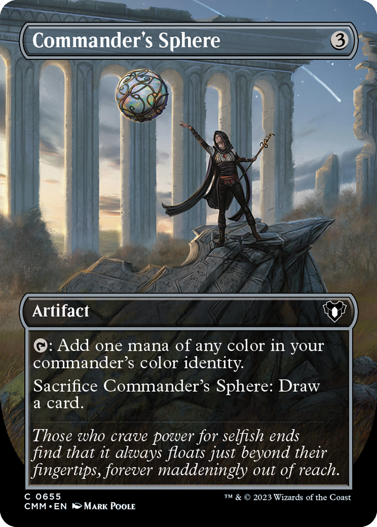 Commander's Sphere (Borderless Alternate Art) [Commander Masters] | Gear Gaming Fayetteville