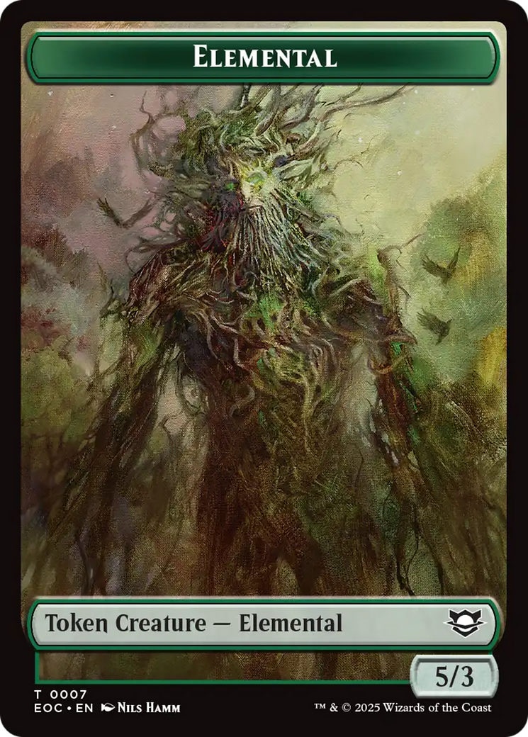 Insect // Elemental (0007) Double-Sided Token [Edge of Eternities Commander Tokens] | Gear Gaming Fayetteville